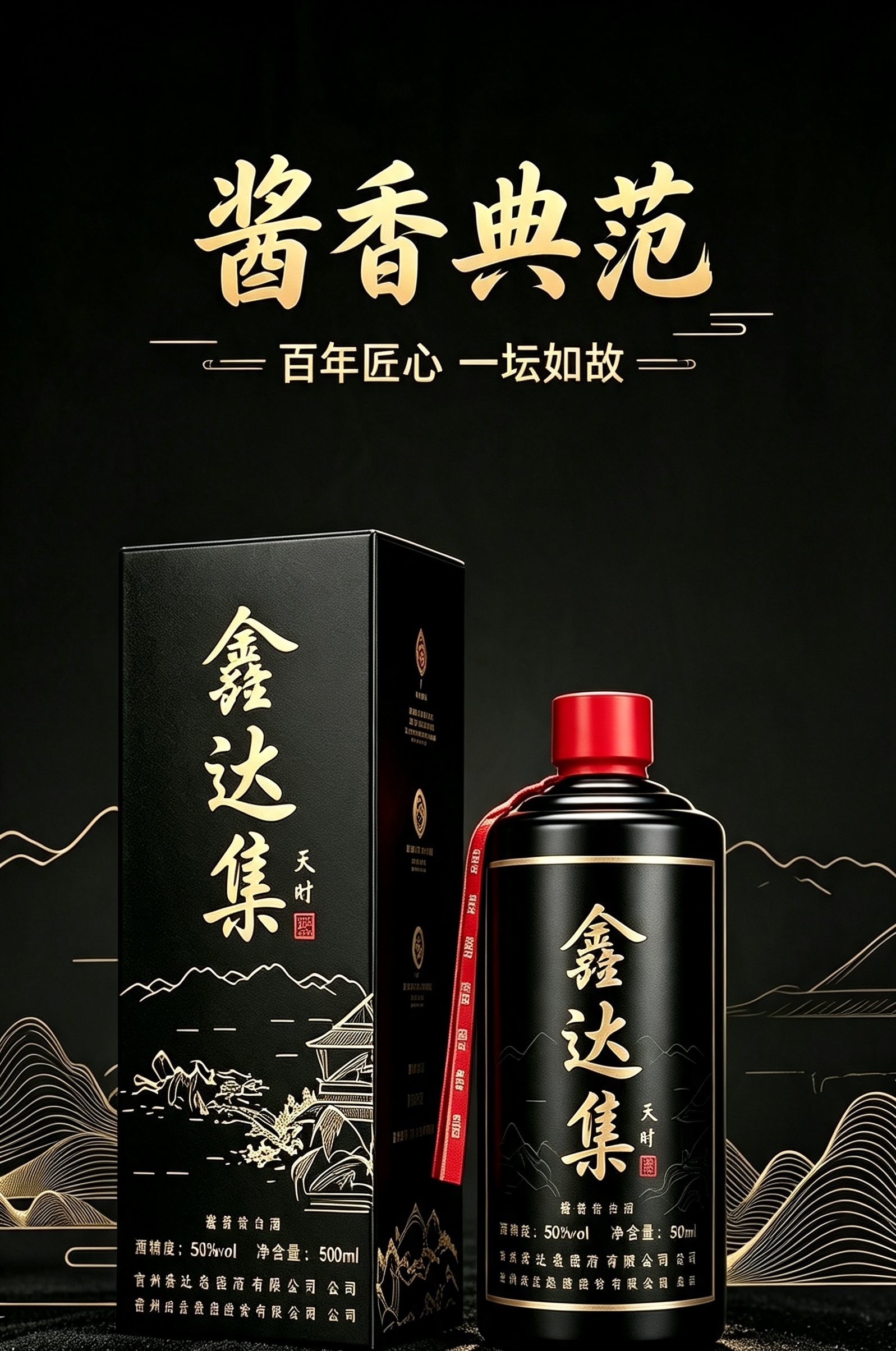 鑫达集 黑瓶款